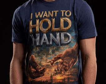Camiseta "Quiero tomar tu mano" / Camiseta de rock clásico vintage