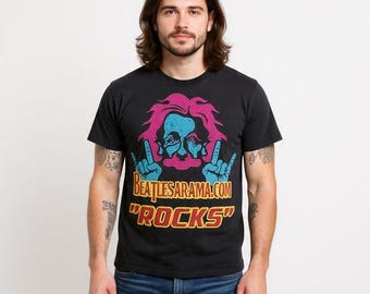 Beatles-A-Rama Rocks Retro Graphic T-Shirt - Official Classic Rock Radio Fan Apparel"