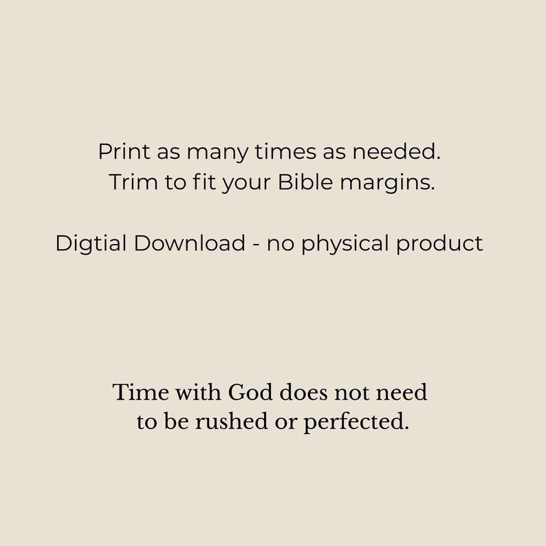 Bible Study Companion Page Printable Christian Study Guide Digital
