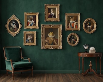 Royal Animal Portraits | Renaissance Style Art Prints (Digital Download)