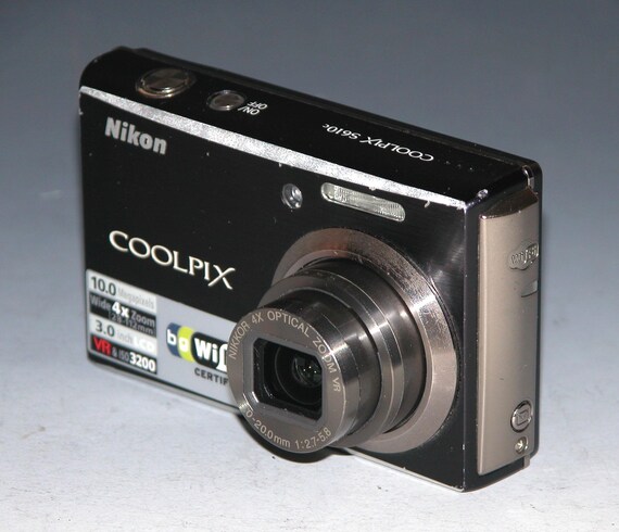 Nikon Coolpix S610c 10MP Digital Camera - Midnight Black