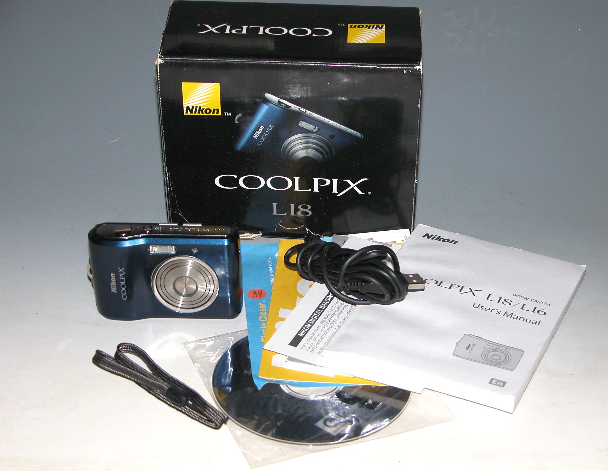 Amazon.com : Nikon Coolpix L18 8MP Digital Camera with 3x
