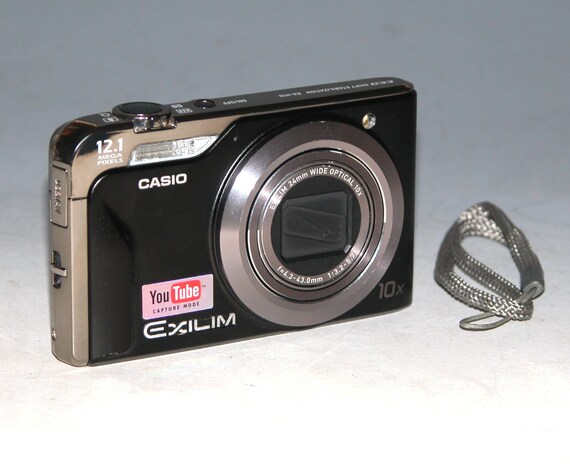 Reconditioned Casio Exilim EX H10 12.1MP Digital Camera Black 7450 new Battery Charger Etsy Canada