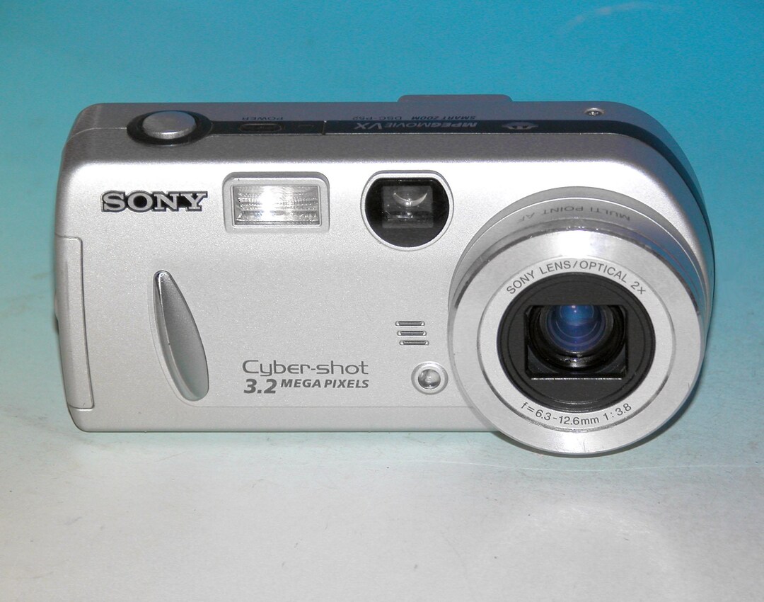 Sony Cyber-shot DSC-P52 3.2MP Digital Camera - Silver #8874 (takes