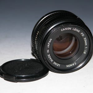 Canon FD 50mm 1:1.8 F/1.8 Camera Lens for SLR Canon A-1, AE-1