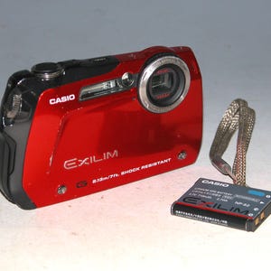 Casio EXILIM EX-G1 12.1MP Waterproof Digital Camera - Red (Damage on Side Door)