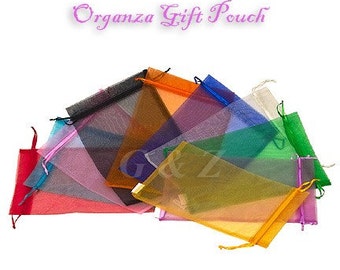 Dutzend 8 x 12 schiere Organzabeutel für kleine handgemachte Gegenstände