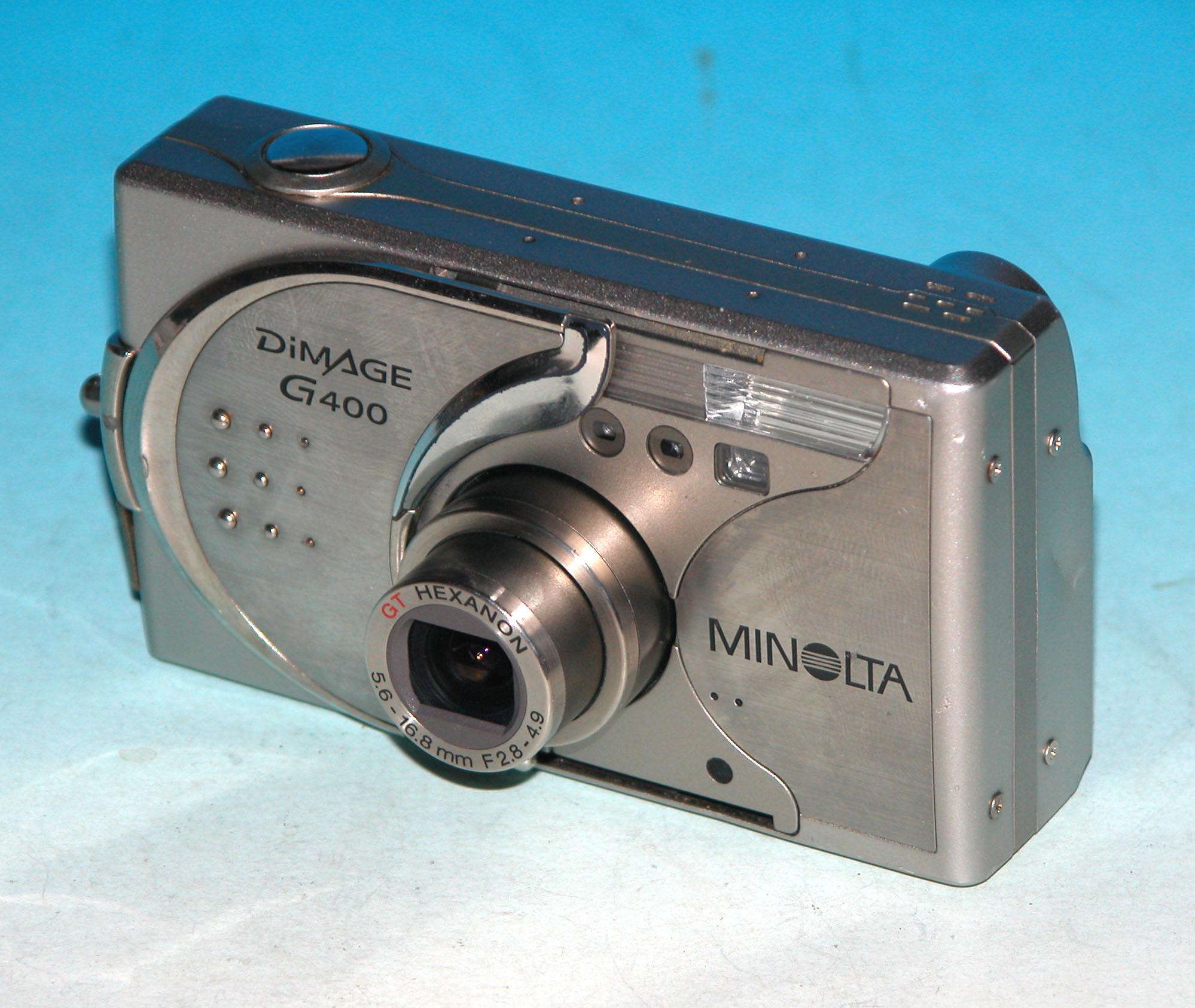 ミノルタ DiMage G400 4.0MP デジタルカメラ（バッテリーと新品充電器 