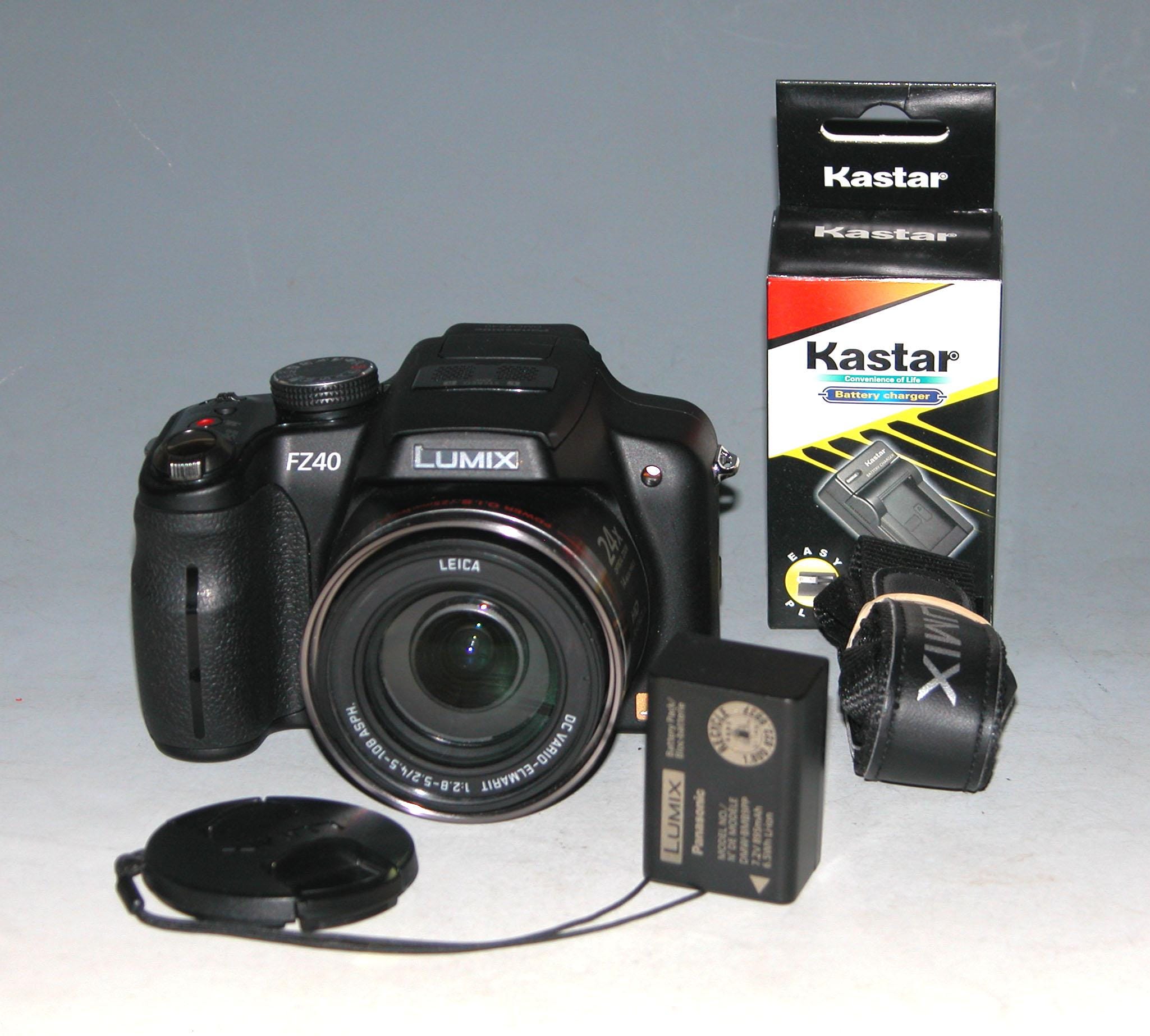 Panasonic Lumix DMC-FZ40 14.1MP 24x Zoom Digital Camera - Black