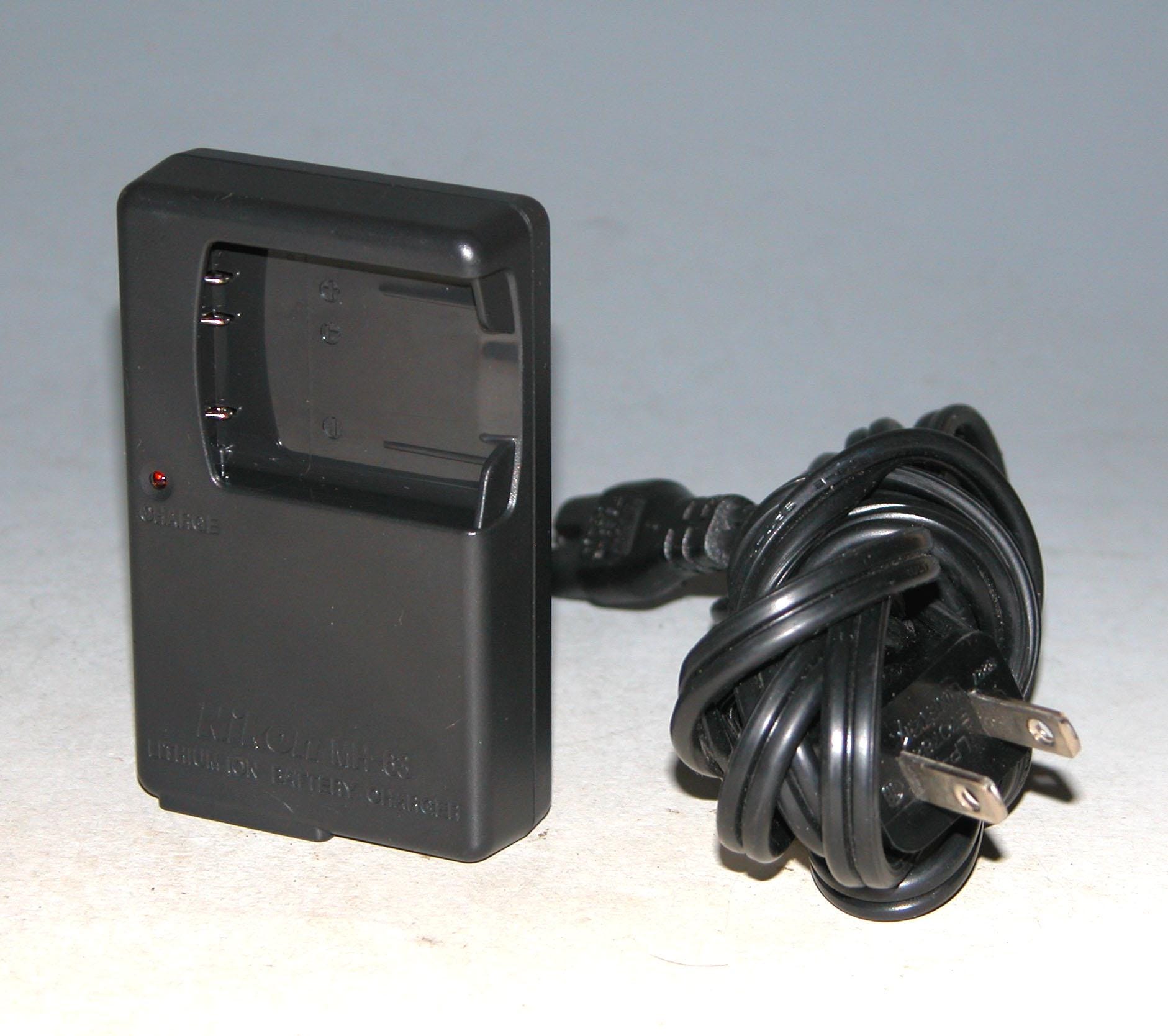 Genuine Nikon MH-63 Battery Charger for Nikon EN-EL10 Battery(Works on Other Brands, Casio, Kodak, Olympus)