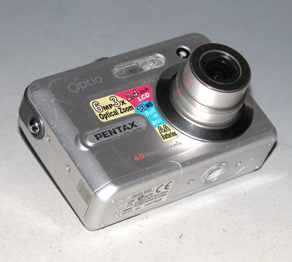 Pentax Optio E20 6.0MP Compact Digital Camera - Silver #7826