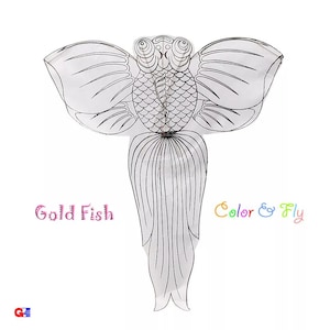 Kinder Maldrachen - 12er-Pack chinesische Goldfisch-Drachen mit Fliegen-Kits - handgefertigter Bambusrahmen