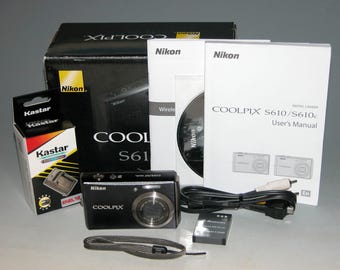Nikon Coolpix S610 Silver 4X Zoom 10MP Compact Digital Camera - Etsy