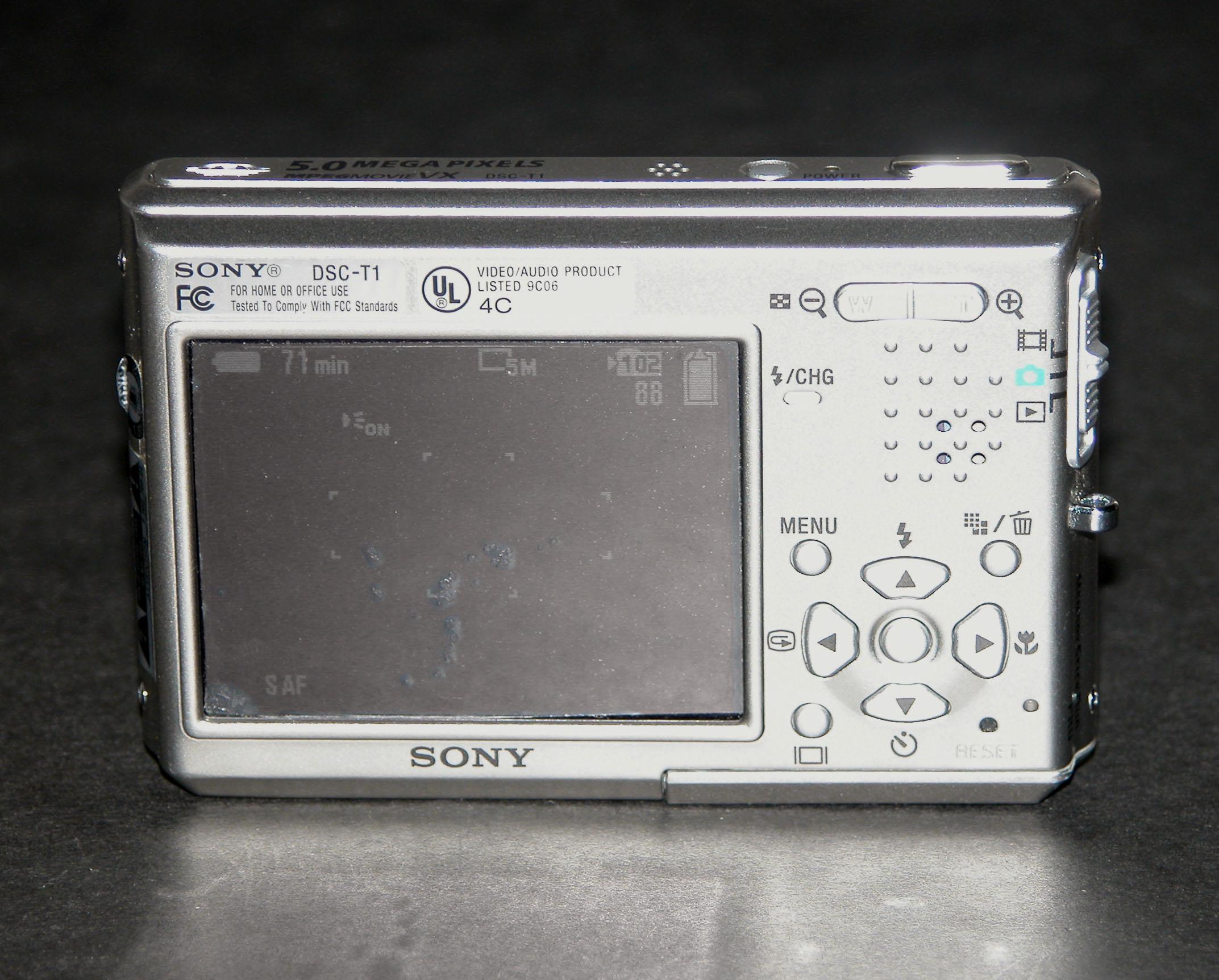 ソニー サイバーショット DSC-T1 5.0MP デジタルカメラ（CCDセンサー