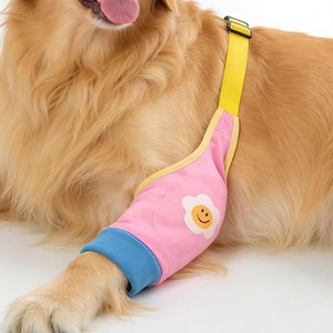 Rodillera grande para perros para la pata trasera, vendaje de compresión para mascotas para LCA, artritis y dolor articular, manga ajustable para la pata del perro para la recuperación de lesiones