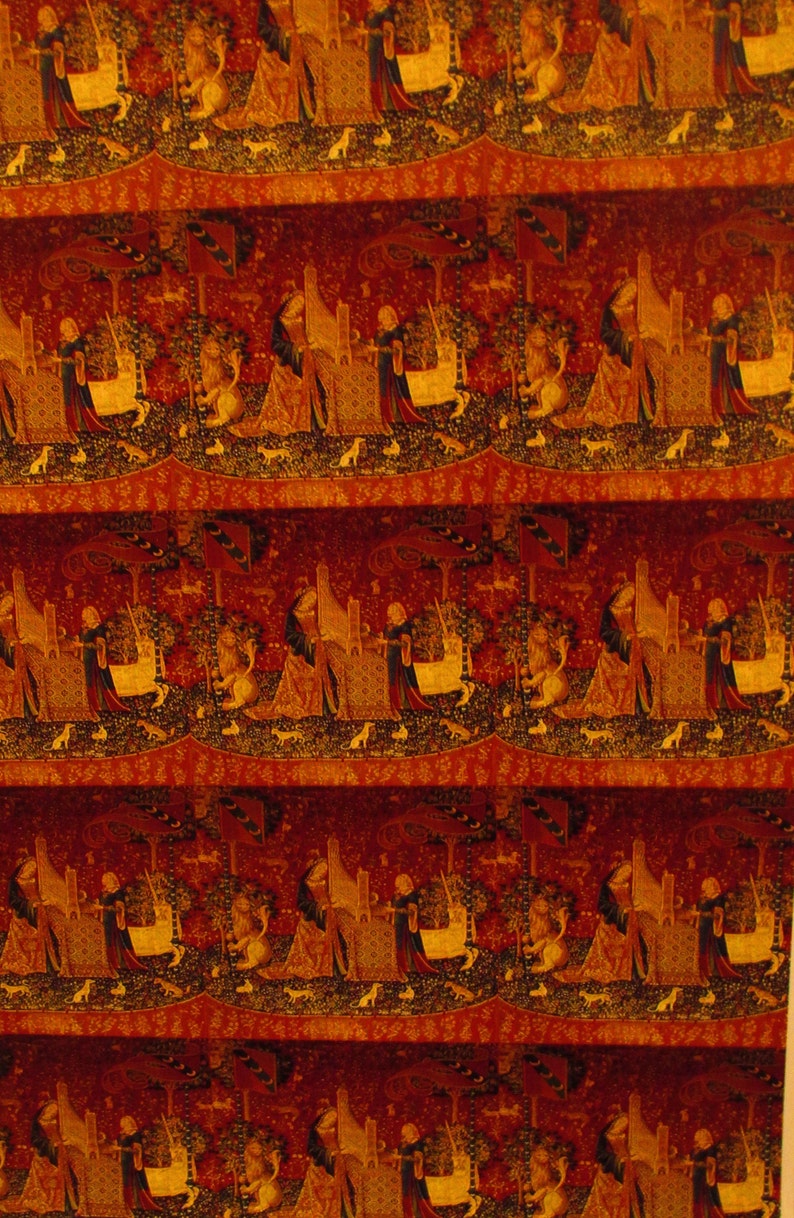 Lady and the Unicorn Tapestries Wrapping Paper/gift Wrap Etsy