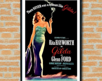 Rita Hayworth – Gilda Movie Poster 1946 (12x18 Heavyweight Art