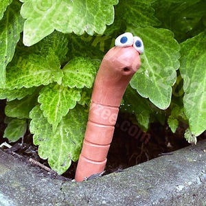 Thirsty Worm moisture monitor for your potted plant