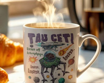 Taza del Proyecto Ave María: Regalo para los amantes de los libros de ciencia ficción