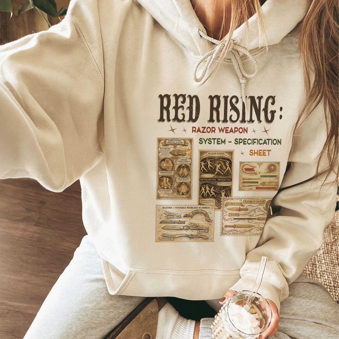Red Rising Razor Weapon System Shirt – Sci-fi Book Fandom Fan Art ...