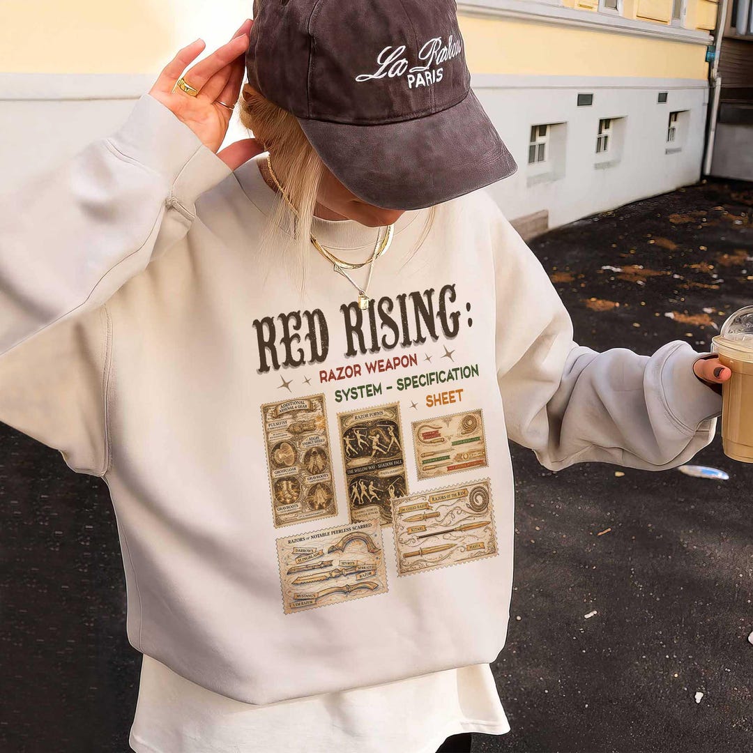 Red Rising Razor Weapon System Sweatshirt – Sci-fi Book Fandom Fan Art ...