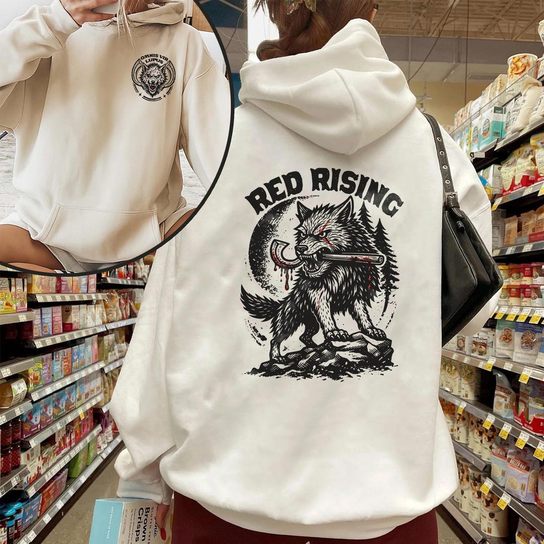 Red Rising Howlers Merch Red Rising Hoodie 2 Sided – per Aspera Ad Astra Sci-fi Shirt, Iron Rain ...