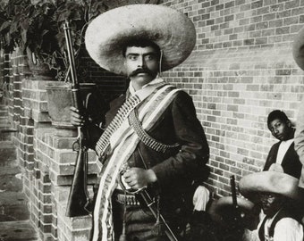 Emiliano Zapata, a 4.25 X 5.5" Note Card