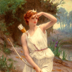 Diana, une carte de note de 4,25 x 5,5 pouces