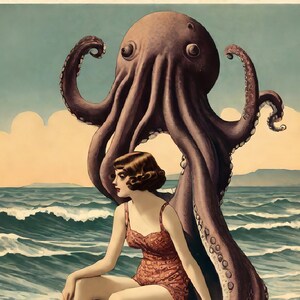 My Octopus Friend, een notitiekaart van 4,25 x 5,5 inch