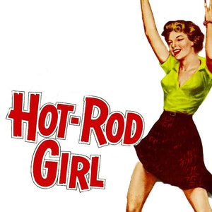 Hot Rod Girl, un biglietto vuoto da 4,25" x 5,5"