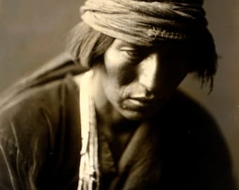 5x7 1907 ナバホ族 メディスンマン 写真 ネイティブアメリカン