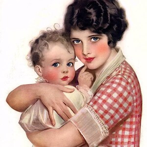 Young Mother, a 4.25 X 5.5&quot; Greeting Card