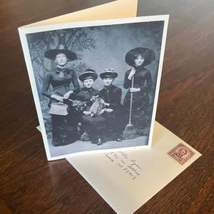 Witches, a 4 X 4.5" Halloween Greeting Card (171) image 2