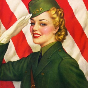 WW2 Bombshell, a 4.25 X 5.5&quot; Greeting Card