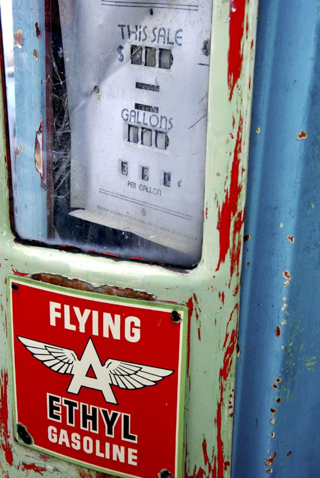 Old Flying-a Gas Pump - Etsy