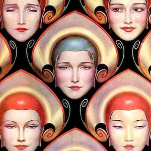 Masques, une carte de vœux de 4,25 x 5,5 »