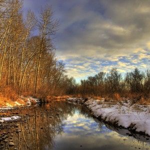 Boise River, Winter Sunset