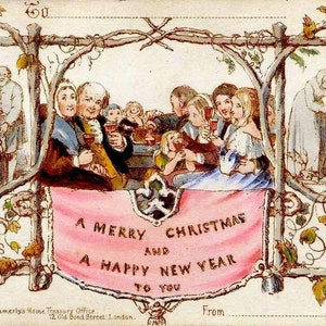Die erste Weihnachtskarte, 1843, 10er Set (232)