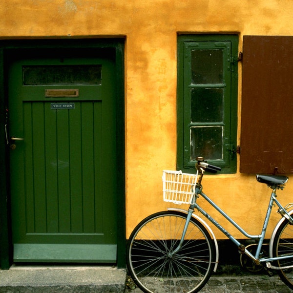 Copenhagen bicycle and house