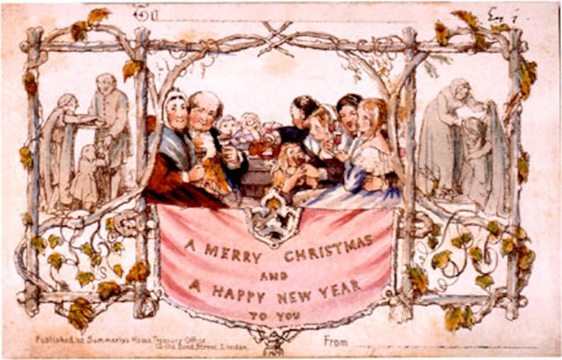 1843 First Christmas Card 