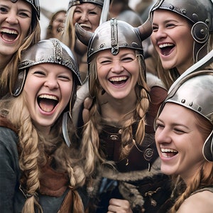 Viking Batchelorette Party, une carte de notes de 4,25 X 5,5 pouces