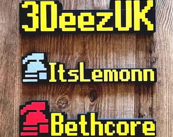 Gepersonaliseerde Old School Runescape-naambord | Gamekamer | Cadeau streamer | Gamercadeau | Aangepast | OSRS |