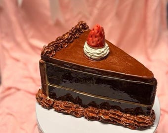 Handmade Ceramic Cake Slice