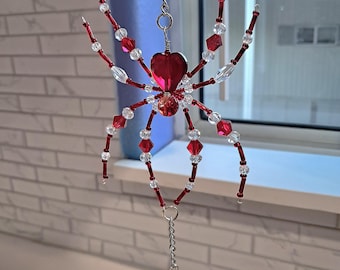 Spider Suncatcher, Hanging Ornament, Crystal Ornament