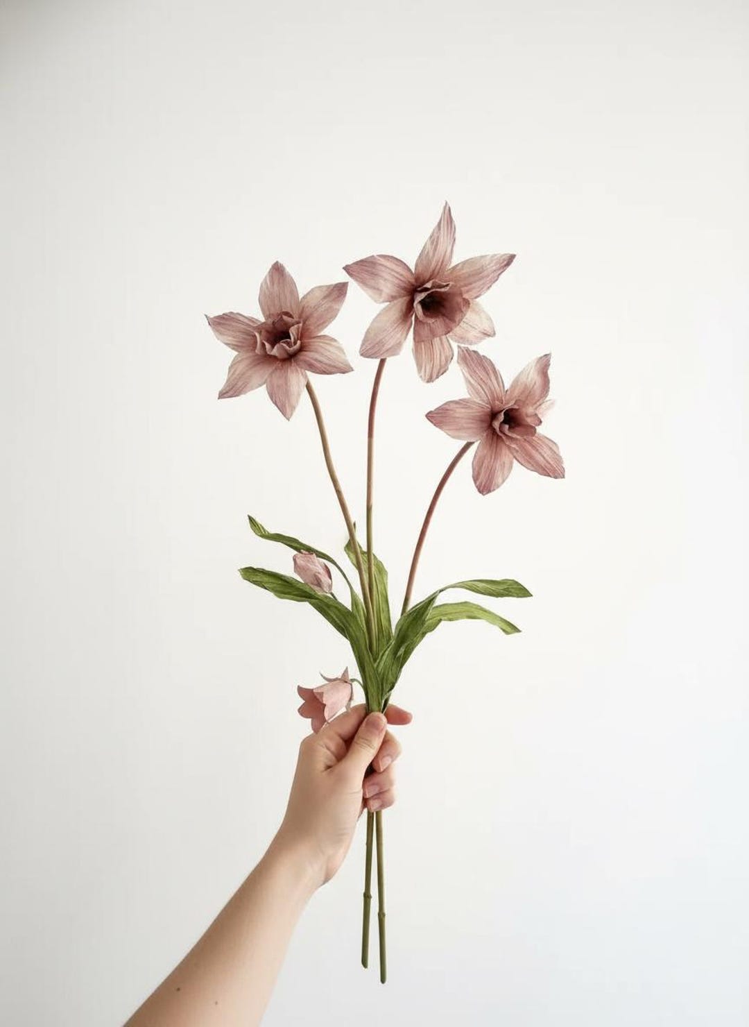 Japanese Paper Roses Eternal Japanese Paper Rose Lilies Bouquet - Etsy