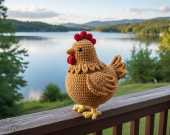 Huhn Amigurumi Häkelanleitung | Bauernhof Tier Plüschtier Anleitung (PDF Download)