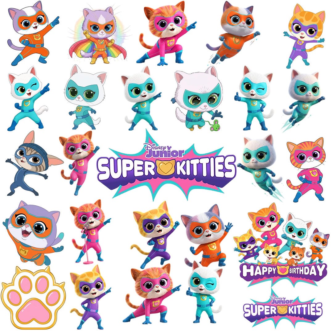 Superkitties Clipart Super Kitties PNG Bundle Super Kitties Birthday superkitties-clipart-super-kitties-png-bundle-super-kitties-birthday
