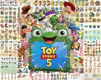 500+New Toy Story 5 PNG Bundle,Buzz Lightyear,Woody Jessie PNG,Alphabet, Toy Story Birthday Shirt Design, Toy Story Clipart-Instant Download