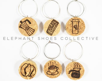 Coffee Wine Charms