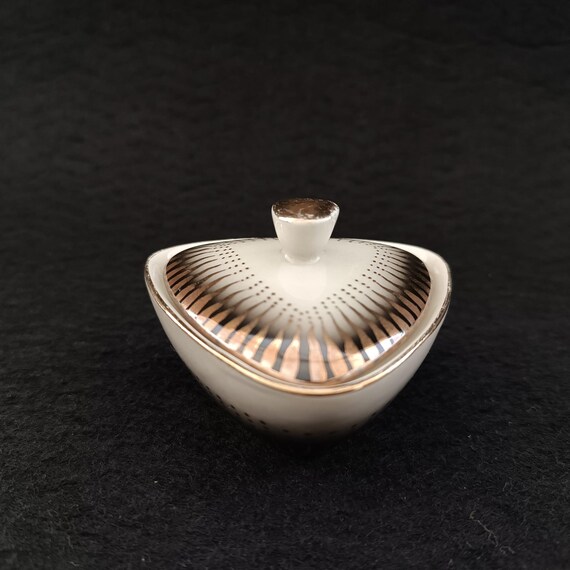 Porcelain Triangular Trinket Box – Schwarzenhamme… - image 1